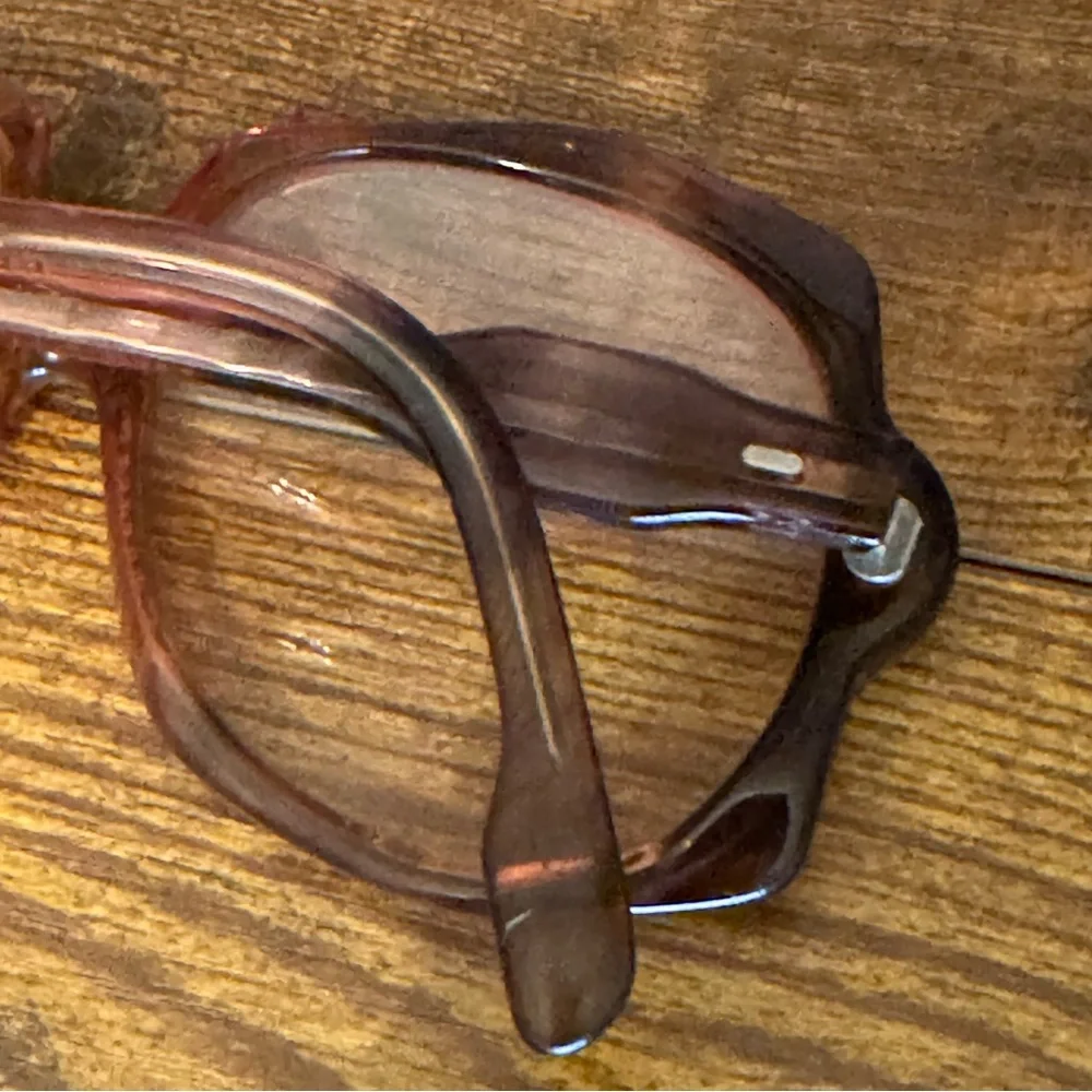 CARITA Paris Lana Vintage French Eyeglass‎ Frames Plum Brown Oversized